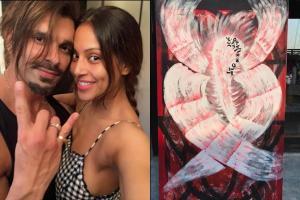 Bipasha Basu loves Karan's new art work, a portrait of Ganesha
