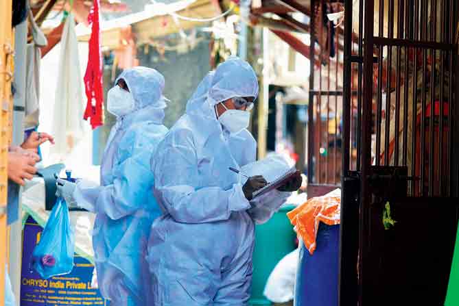 Door-to-door screening at Sahar Road, 