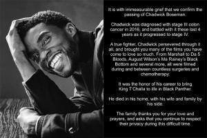 Chadwick Boseman's last post becomes the most liked tweet ever