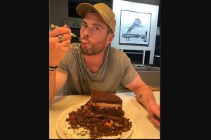 Chris Hemsworth gorges on a cake in post-birthday Instagram pos