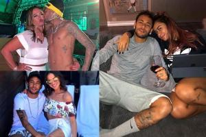 Rare photos of Neymar with mom Nadine, sister Rafaella and ex Bruna