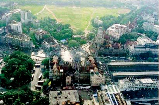 Mumbai CSMT and the area around it as it is currently