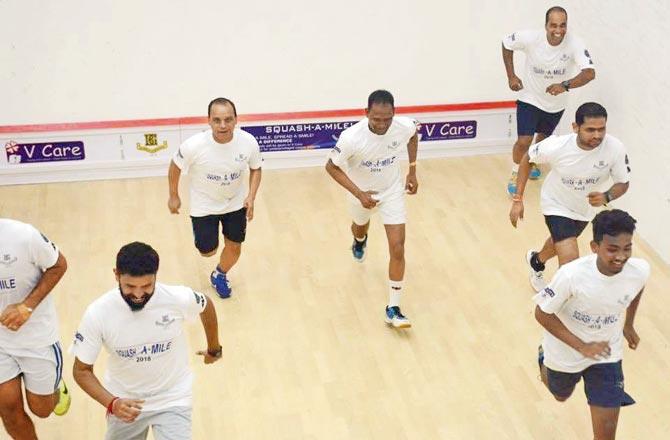 The campaign is a virtual adaptation of their Squash-A-Mile event