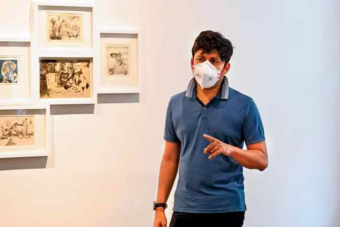 Puneet Shah, founder of Akara Art, reopened the gallery with a new exhibit, showcasing selected works by Somnath Hore