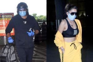 R Madhavan and Tina Dattaa snapped by the shutterbugs at Mumbai airport