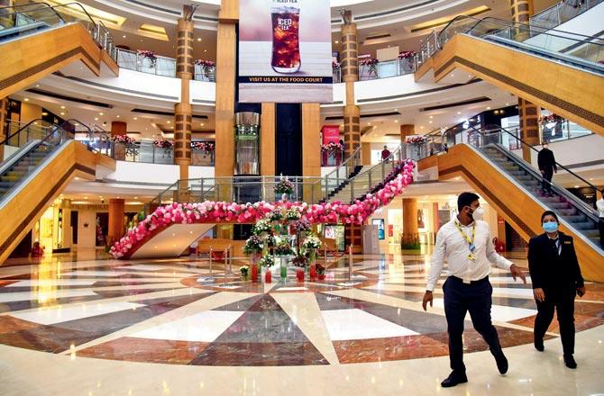 Inorbit Mall in Malad did not see much crowd on Wednesday