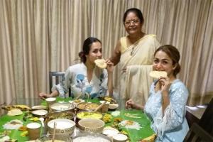 See Photos: Malaika Arora enjoys a family lunch after five months