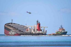 In photos: Mauritius oil spill in Indian Ocean damages coastline