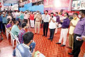 Lalbaugcha Raja mandal celebrates by doing community service