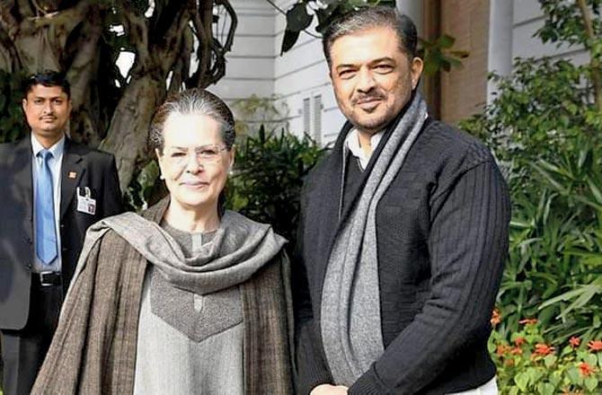 Sonia Gandhi and Sunil Kedar