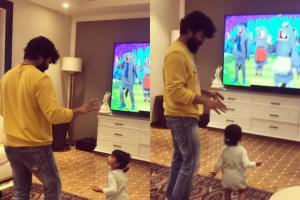 Ram Charan shakes a leg with niece Navishka on Baby Shark song