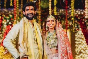 Rana Daggubati and Miheeka Bajaj seek blessings after grand wedding