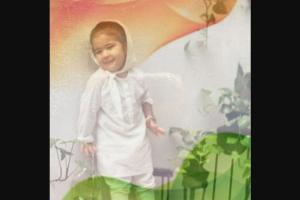 Sara gives tricolour twist to her childhood picture on Independence Day