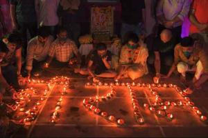 Ayodhya lights up with earthen lamps ahead of Ram Temple's ceremony