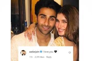 Aadar makes it Instagram official with Tara; comments 'I Love You'