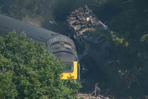 Train accident in northeast Scotland kills three, sends six to hospital
