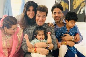 Tusshar Kapoor shares a sweet family post with a hilarious caption