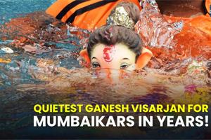 Quietest Ganesh Visarjan for Mumbaikars this year!
