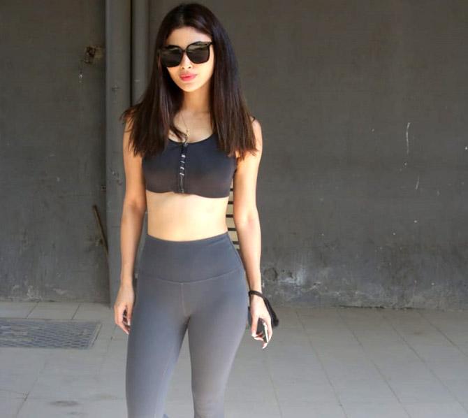 On the work front, Mouni Roy will next be seen in Ayan Mukerji's action fantasy drama Brahmastra, co-starring Ranbir Kapoor, Alia Bhatt, Amitabh Bachchan and Telugu superstar Nagarjuna.
In picture: Mouni Roy poses for the photographers in Andheri.