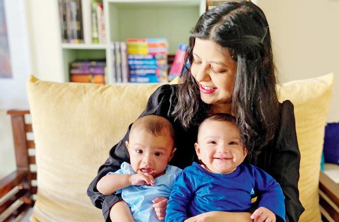Bharati Jha, who had twins four months ago, says her daughter, Zara, only feels safe at home, and that every time they step out, she gets scared and cries