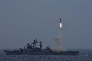 BrahMos cruise missile successfully hits target in test fire