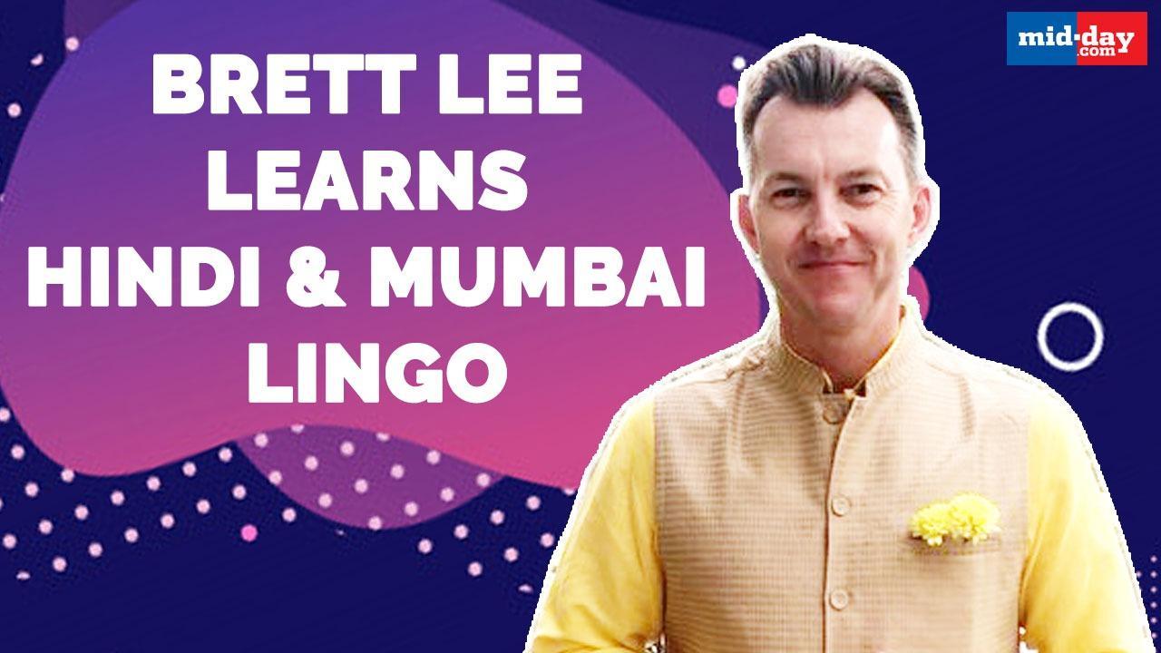 Brett Lee learns Hindi and Mumbai lingo