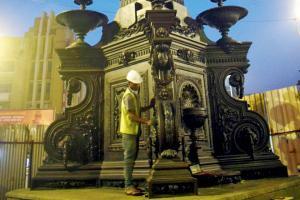 Mumbai: Fitzgerald Fountain in Marine Lines all ready to spout