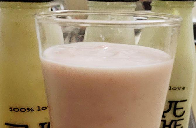 The lassi delivered at home