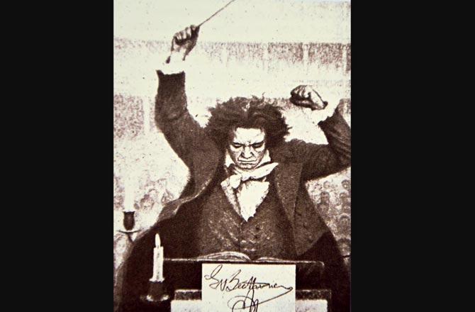 An imperious and exacting conductor, he used sharp gesticulation to impress his will on the orchestra