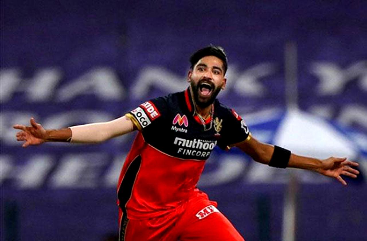 During the IPL 2020 match between Kolkata Knight Riders and Royal Challengers Bangalore, Mohammed Siraj became the first bowler to bowl two maiden overs in an IPL match.