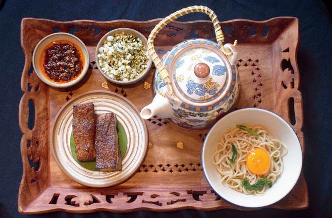 Pork belly thukpa