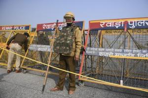Rajasthan farmers' group, led by NDA ally RLP stopped at Haryana border