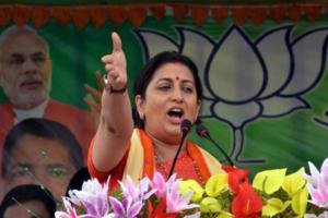 Opposition trying to disrupt peace, law and order: Smriti Irani