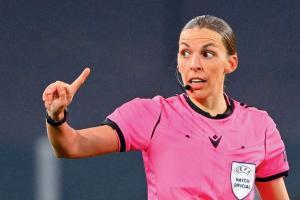 Stephanie Frappart becomes first woman referee in CL