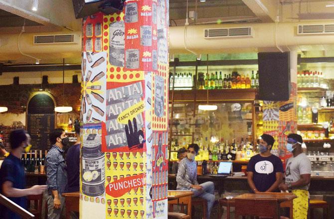 The redone interiors of The Bombay Canteen when it reopens