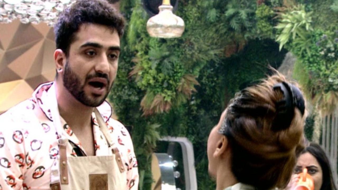 Rakhi Sawant was next to shake things up inside the Bigg Boss House. For a spilled coffee, Rakhi started to lob curses at the person who spilled the coffee. When Aly along with Rubina and Abhinav and other housemates told her to not talk in this manner, Rakhi got even more hyper and angry.