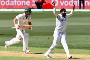 Bumrah scalps two after India all out for 244 at end of session 1