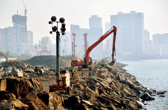 The Coastal Road project may continue getting required funds. File pic