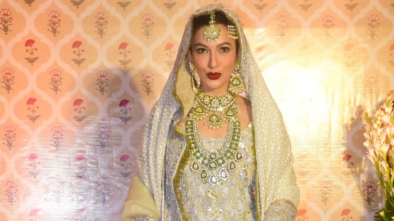 Just like their reception, their wedding ceremony was nothing less than a dream. For the wedding, Gauahar looked resplendent in her heavily embroidered sharara suit. Zaid too complemented her in a matching sherwani.