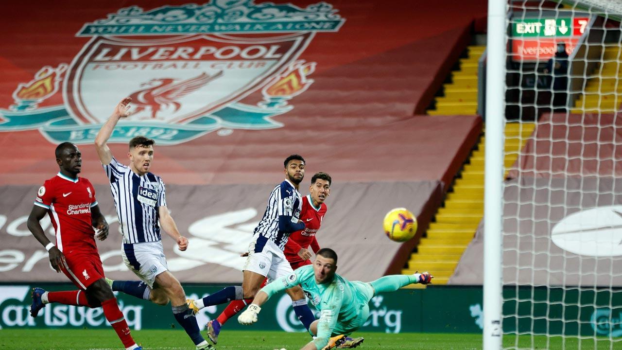 EPL: Liverpool stumble as West Brom snatch 1-1 draw at Anfield
