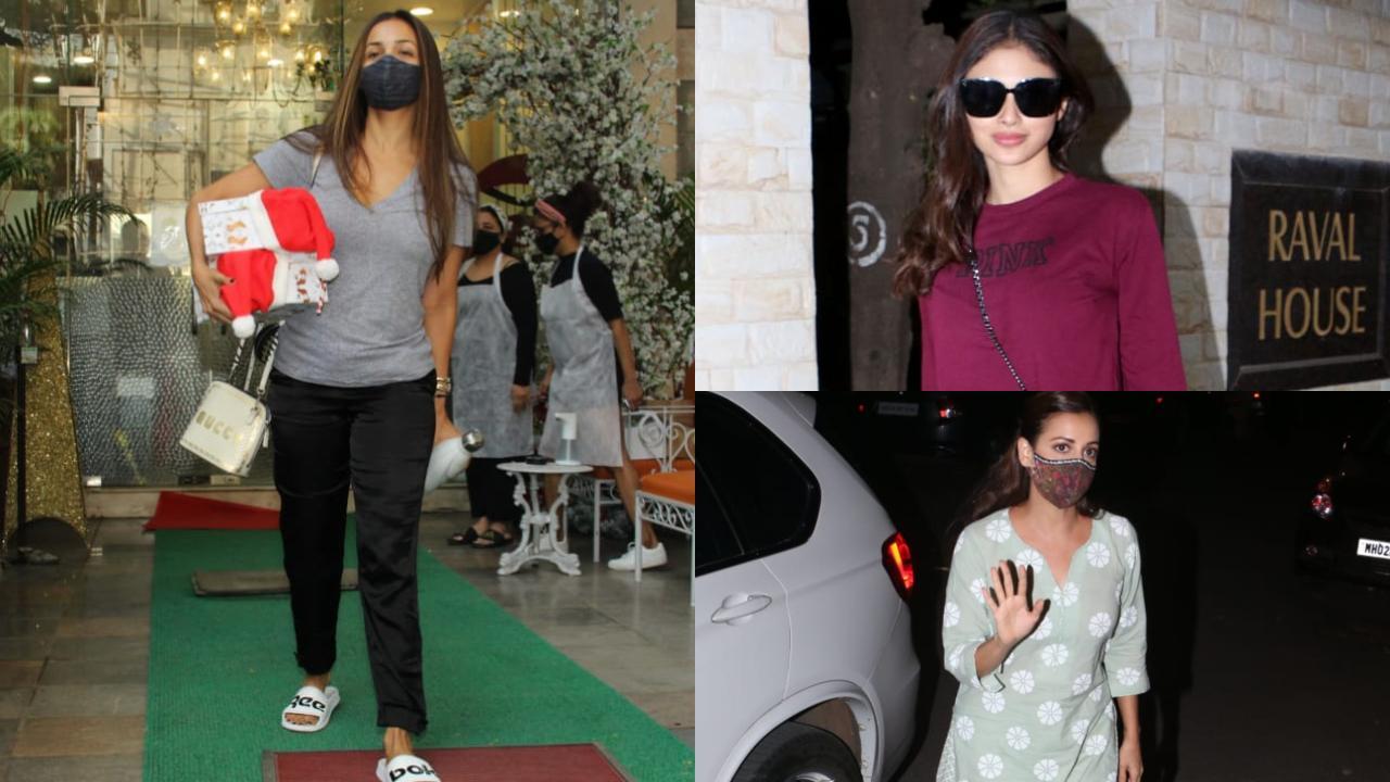 Malaika Arora`s Christmas shopping; Mouni Roy spotted in Bandra