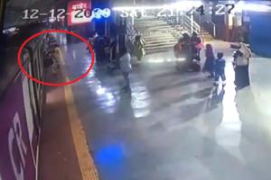 Video: Thane RFP personnel saves woman from falling off moving train
