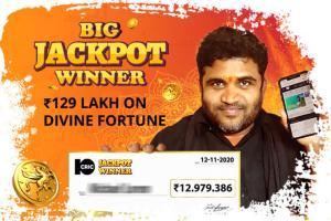 Indian player wins Rs 129 lakh jackpot!