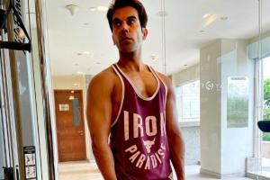 Rajkummar Rao flaunts muscles, urges fans to work hard on fitness