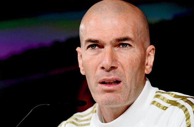 Real manager Zinedine Zidane