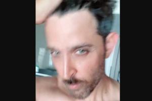 Hrithik Roshan's post-shave video impresses Bollywood buddies