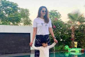 Sania Mirza is 'twinning and winning' with her son Izhaan in Dubai
