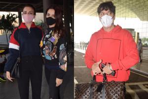 Raveena Tandon, Sukriti Kakar, Prakriti Kakar, Chunky Panday, spotted at Mumbai airport