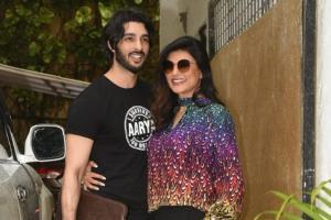 Sushmita Sen, Rohman Shawl fly out for a holiday; Rajeev, Charu to join
