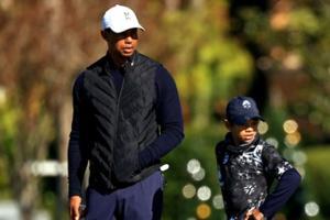 Social media abuzz with Tiger's son Charlie Woods' swing